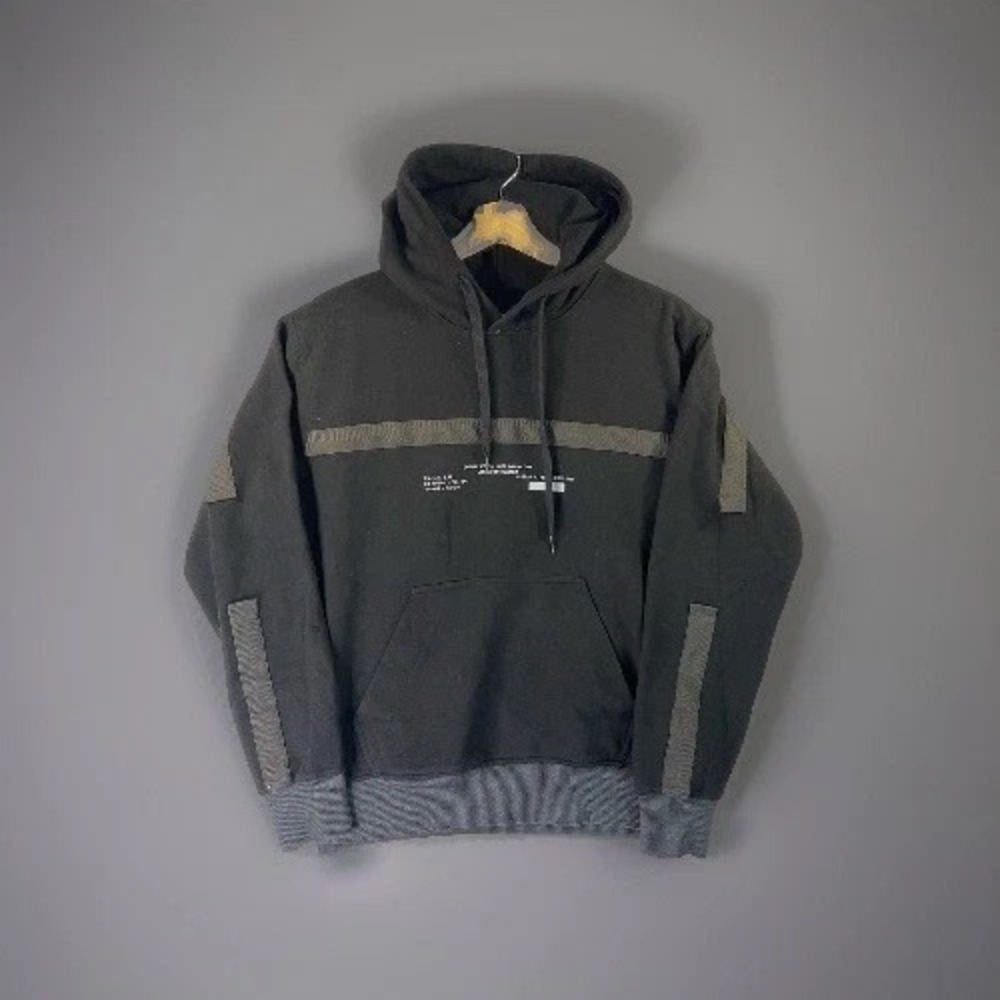 G Star Raw Men's Medium Black Pullover Black Designer Hoodie Streetwear
